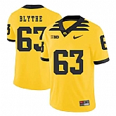 Iowa Hawkeyes 63 Austin Blythe Yellow College Football Jersey Dzhi,baseball caps,new era cap wholesale,wholesale hats